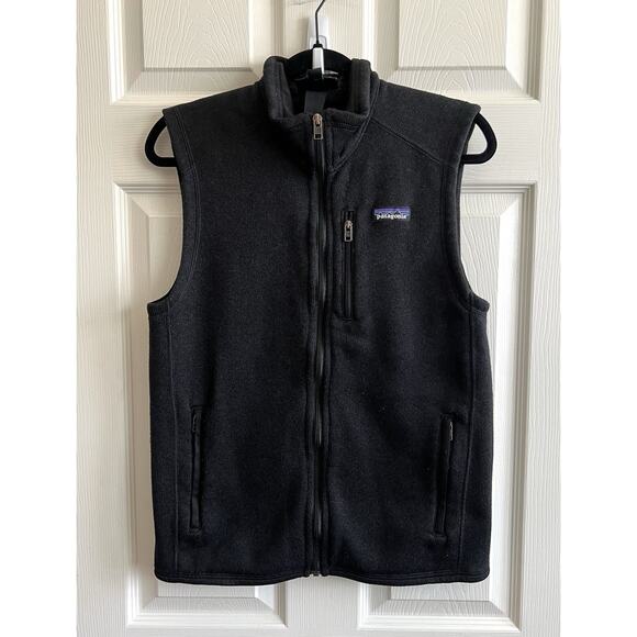 Patagonia Other - PATAGONIA Men's Black Better Sweater Classic Full Zip Fleece Vest Sz Small